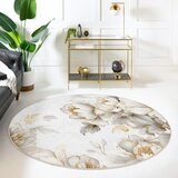 Mila Home svetlo siva/bež pralna okrogla preproga ø 100 cm soft and gentle – | Shoptok.si