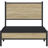  Metalni okvir kreveta bez madraca boja hrasta sonome 90x200 cm | shoptok.hr