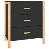 vidaXL Komoda črna 62x38x70 cm inženirski les, (20654704) Cene