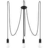Nice Lamps Črna viseča svetilka 300x300 cm Spider - Nice Lamps Cene