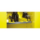 Justrite Razdelilnik za polico, rumena, DE 4 kosi, za globino 457 mm | Shoptok.si