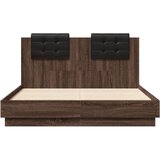  Okvir za krevet s uzglavljem boja smeđeg hrasta 120x190 cm | shoptok.hr