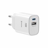 Swissten Polnilec GAN 1xUSB-C PD 45W, 1xUSB-A, 18W, bel Cene
