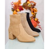 Resti Light brown women's low stiletto boots Rejerra | ePonuda.com