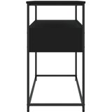  Konzolni stol crni 100 x 40 x 75 cm od konstruiranog drva | shoptok.hr