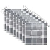  Složive vrtne stolice s jastucima 8 kom od masivne tikovine | shoptok.hr