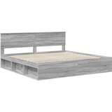  Okvir za krevet s uzglavljem Siva Sonoma 200 x 200 cm | shoptok.hr