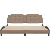 vidaXL okvir za krevet s uzglavljem cappuccina 180x200 cm umjetne koža | shoptok.hr