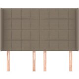  Uzglavlje s ušima smeđesivo 147x16x118/128 cm od tkanine | Eponuda.ba