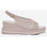 S. BARSKI Ladies Leather Wedge Sandals S.Barski | Shoptok.si