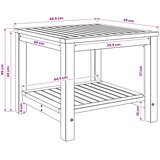  Stolić za kavu Bjeljenje 48,5 x 49 x 45 cm Čvrsto drvo akacije | shoptok.hr