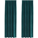  Zavjese za zamračivanje 2 pcs Tamnozelena 140 x 260 cm Baršun | shoptok.hr