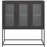  Komoda crna 100,5 x 39 x 107 cm od hladno valjanog čelika | Eponuda.ba