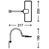 BRILONER 2664-012 - LED zidna lampa UNO LED/5W/230V mat hrom | Eponuda.com