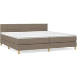 Maison Chic Box spring postelja - Vzmetna postelja z vzmetnico taupe 200x200 cm blago SL12878, (21882989) | Shoptok.si