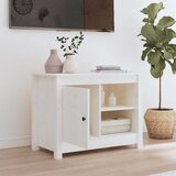TV ormarić bijeli 70x36,5x52 cm od masivne borovine | Eponuda.com