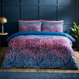 Catherine Lansfield Modra/rožnata enojna posteljnina iz mikrosatena 135x200 cm Animal Print – | Shoptok.si