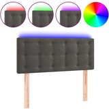  LED posteljno vzglavje temno sivo 90x5x78/88 cm žamet, (20954176) | Shoptok.si
