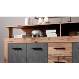 MID.YOU komoda, antracit, stari hrast | Shoptok.si