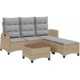  3-dijelni set vrtnih sofa od poliratana s jastucima bež L | shoptok.hr