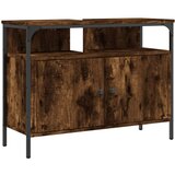 The Living Store Omarica za umivalnik dimljeni hrast 80x30x60 cm inženirski les - Kopalniška Omarica Za Umivalnik, (21442155) | Shoptok.si