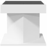  Stolić za kavu LED bijeli 50x50x45 cm od konstruiranog drva | shoptok.hr