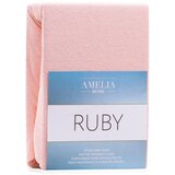 AmeliaHome Plahta s gumom 220-240x220 cm, puderasto roza | shoptok.hr