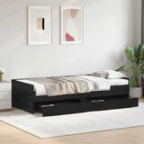  Konstrukcija postelje s predalom Črna Orehovina 90 x 200 cm, (5000104310) | Shoptok.si