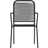  7-dijelni vrtni blagovaonski set crni | shoptok.hr