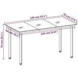  Vrtna jedilna garnitura 7-delna svetlo siva, (20673153) | Shoptok.si