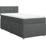  Okvir kreveta s oprugama i madrac tamnosivi 80x200cm od tkanine | shoptok.hr