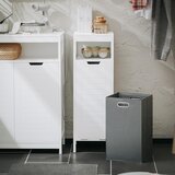 SoBuy kopalniška omarica za perilo z belo zložljivo vrečko za perilo, (21341536) | Shoptok.si
