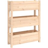 vidaXL visoka greda 77x25x104,5 cm trdna borovina | Shoptok.si