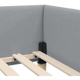  Kutni okvir kreveta Ostalo s uzglavljem Svjetlosiva 80 x 200 cm | shoptok.hr