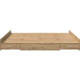  Postelja z dodatnim prostorom za shranjevanje Umetni hrast, (5000127584) | Shoptok.si