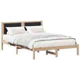 Posteljni okvir z oblazinjenim vzglavjem Črna 135 x 190 cm, (5000084631) | Shoptok.si