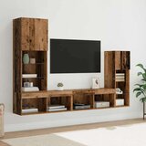 TV stenske enote z LED lučmi 4 pcs Star les Konstruiran les, (5000112998) | Shoptok.si