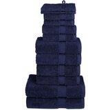 vidaXL Komplet brisač iz bombaža 12-delni mor.modra 600gsm 100% bombaž | Shoptok.si