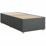 Krevet s oprugama i madracem tamnosivi 100 x 200 cm od tkanine | shoptok.hr