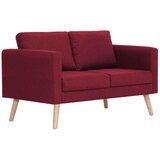 vidaXL dvosjed od tkanine crvena boja vina | shoptok.hr