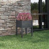 vidaXL Vrtna sadilica siva 50 x 50 x 70 cm od masivne borovine | shoptok.hr