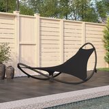 Maison Chic Gugalni Ležalnik - Sončna ležalnik s kolesi jeklo in tekstil črn, (22057626) | Shoptok.si
