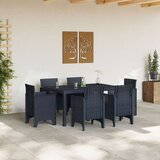  Set od 7 dijelova za objedovanje u vrtu antracit poli ratan | shoptok.hr