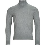Tommy Hilfiger Puloverji 1985 ZIP MOCK Siva | Shoptok.si