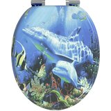  Toaletna sjedala s mekim zatvaranjem 2 pcs Plava 44 x 38 cm | shoptok.hr