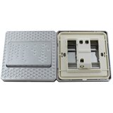  Zidni prekidač ART H serije, jednostruki, klasični i/ili naizmenični 250V - 10А, metalik boja, model ARTH2 | Eponuda.com
