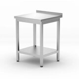  Delovna Miza s Polico, Inox, 600x600x850mm | Shoptok.si