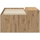  Krevet za djecu s visokim okvirom i stolom Hrast artisan | shoptok.hr