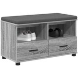  Haldna klop z blazino s predalom Siva Sonoma 80 x 38 x 46 cm, (5000155707) | Shoptok.si