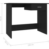 vidaXL radni stol crni 100 x 50 x 76 cm od iverice | shoptok.hr
